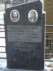 Индурский Семен Маркович, Москва, Востряковское кладбище